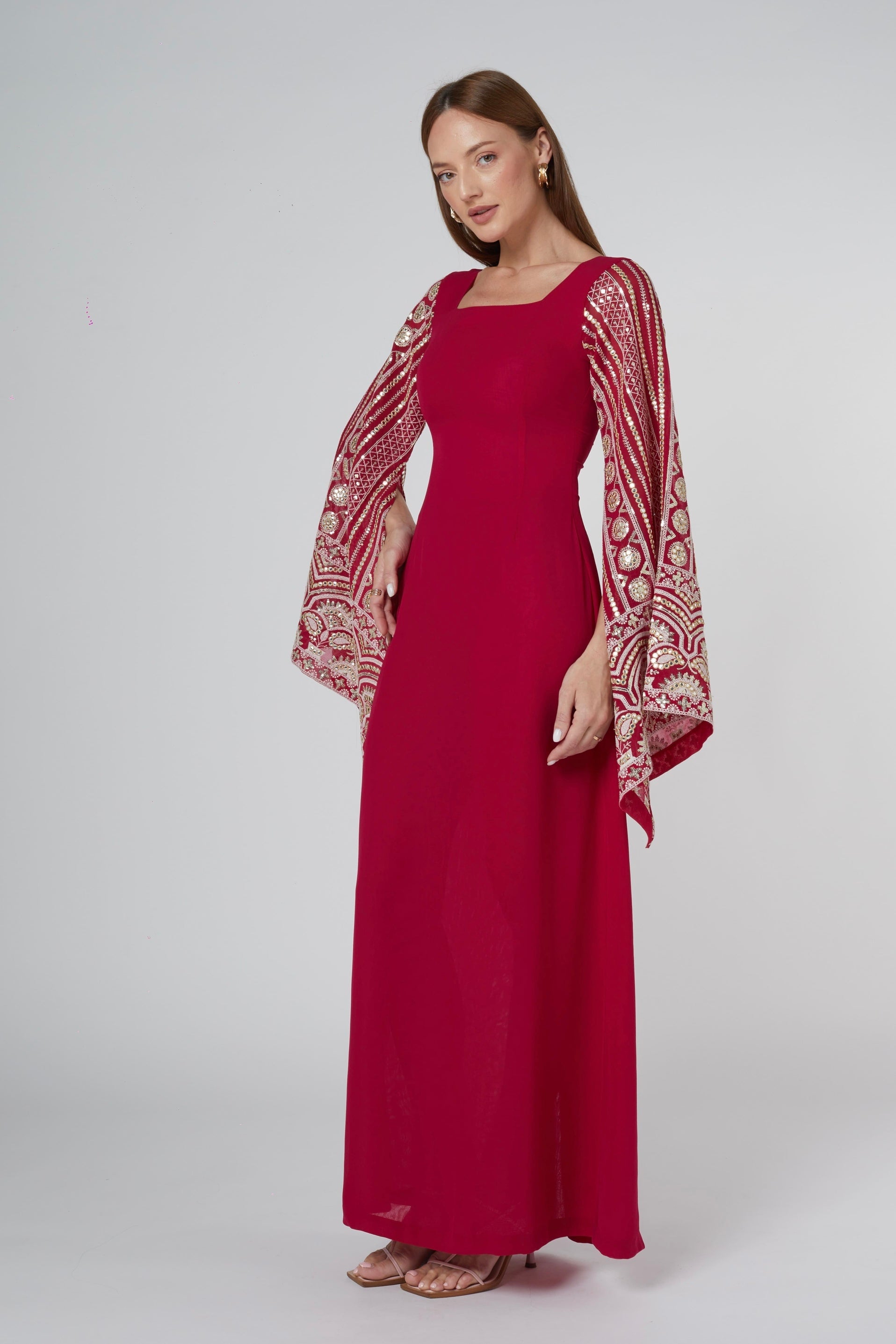 Regal Fuchsia Dress Dress Telal Femina