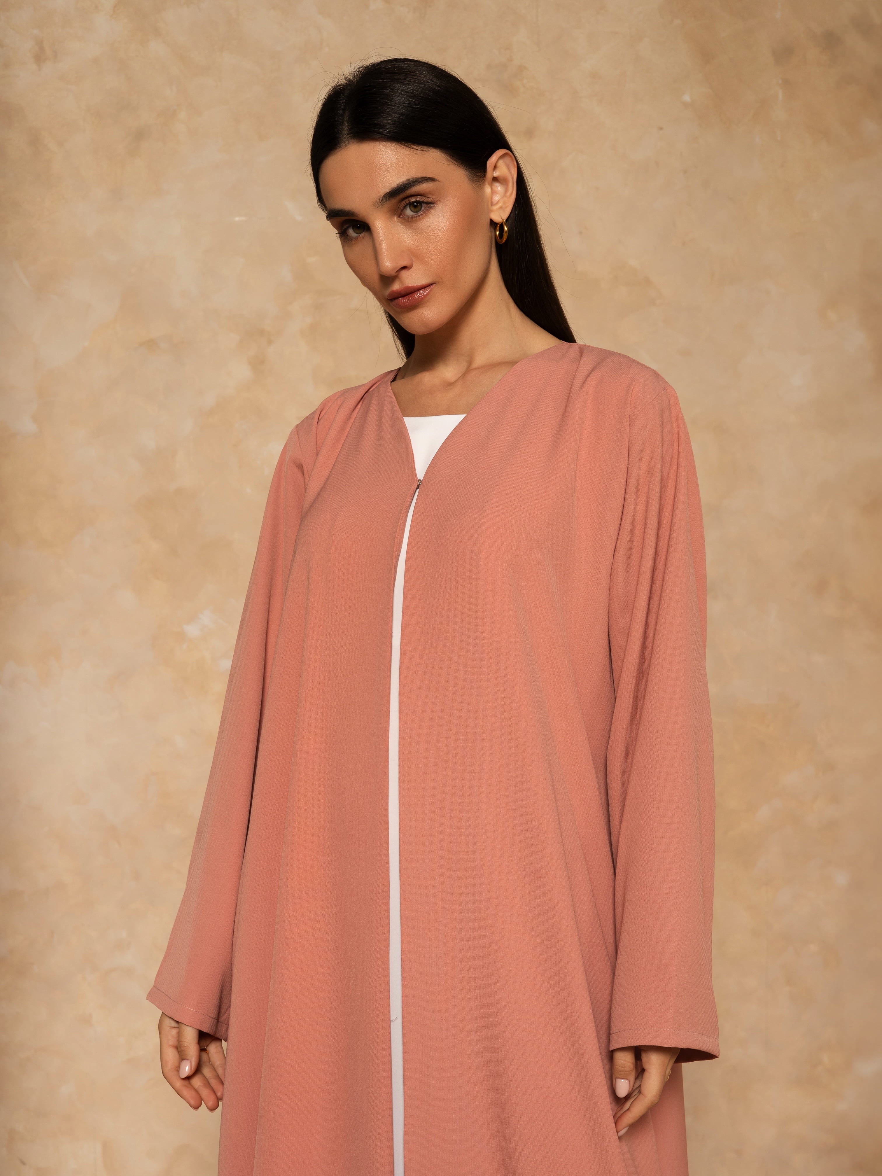 Peach Petal Abaya Abaya Telal Femina