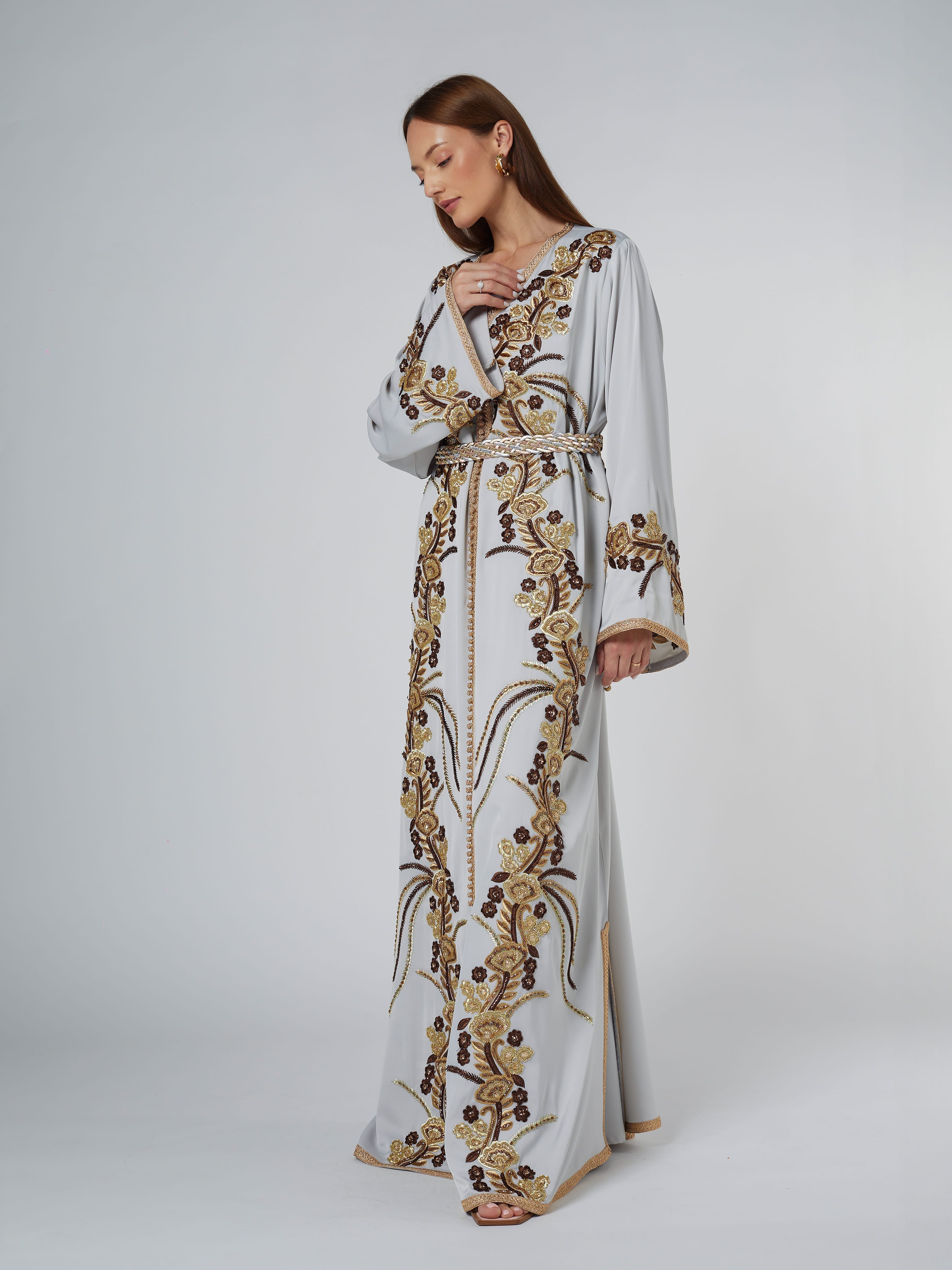 MOROCCO FD23-017 Abaya Telal Femina 