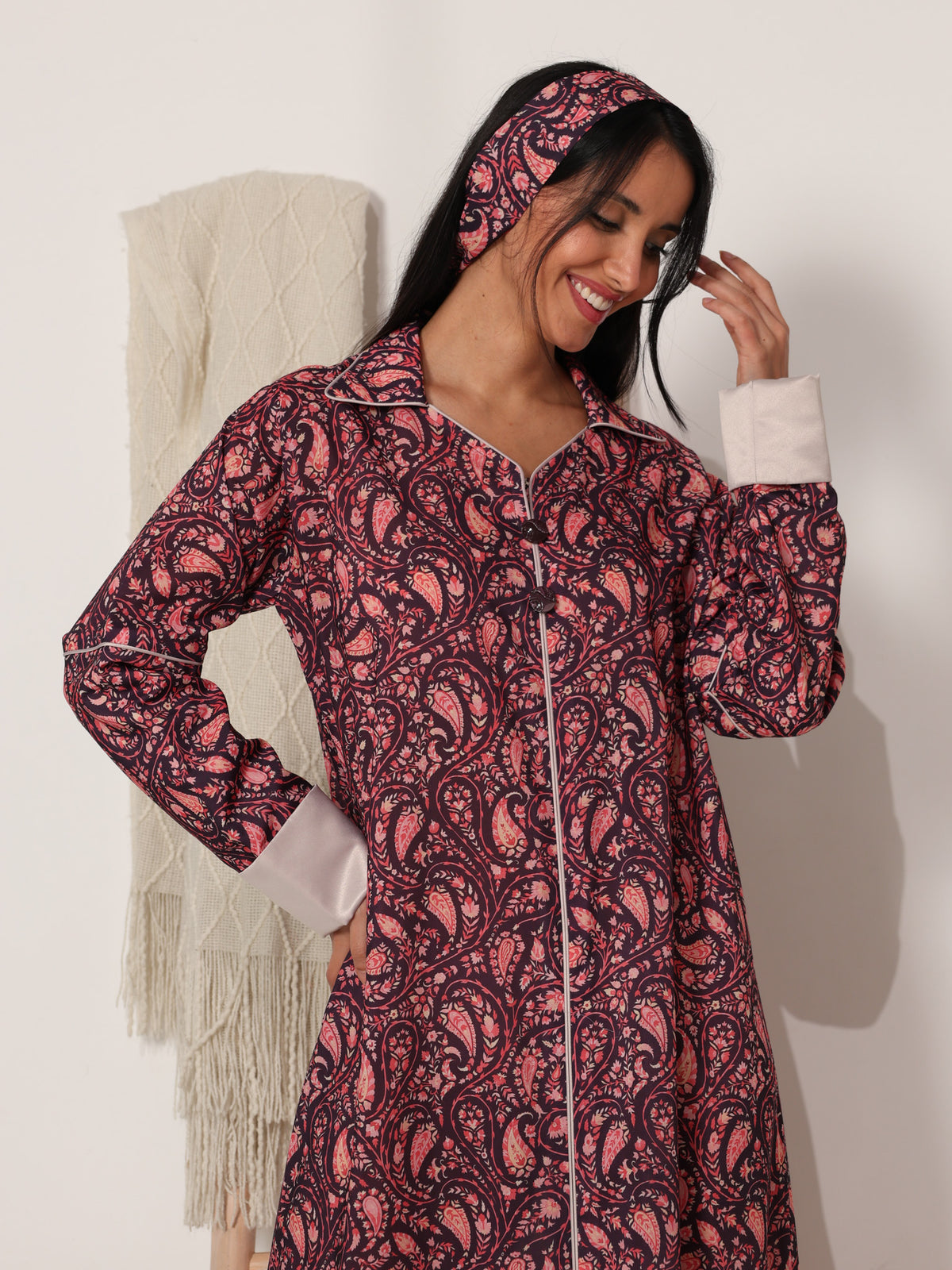 Plum Paisley