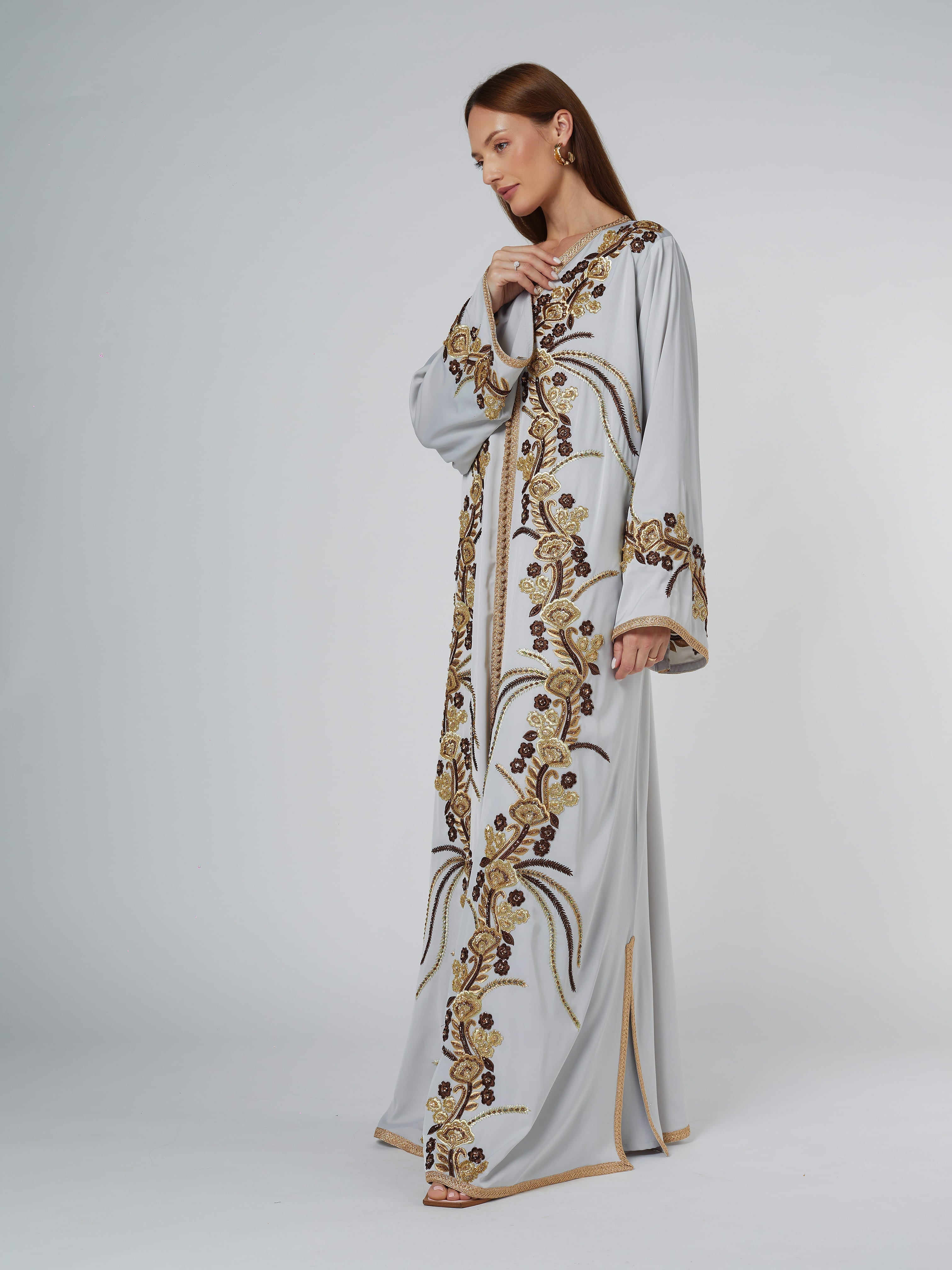 MOROCCO FD23-017 Abaya Telal Femina 