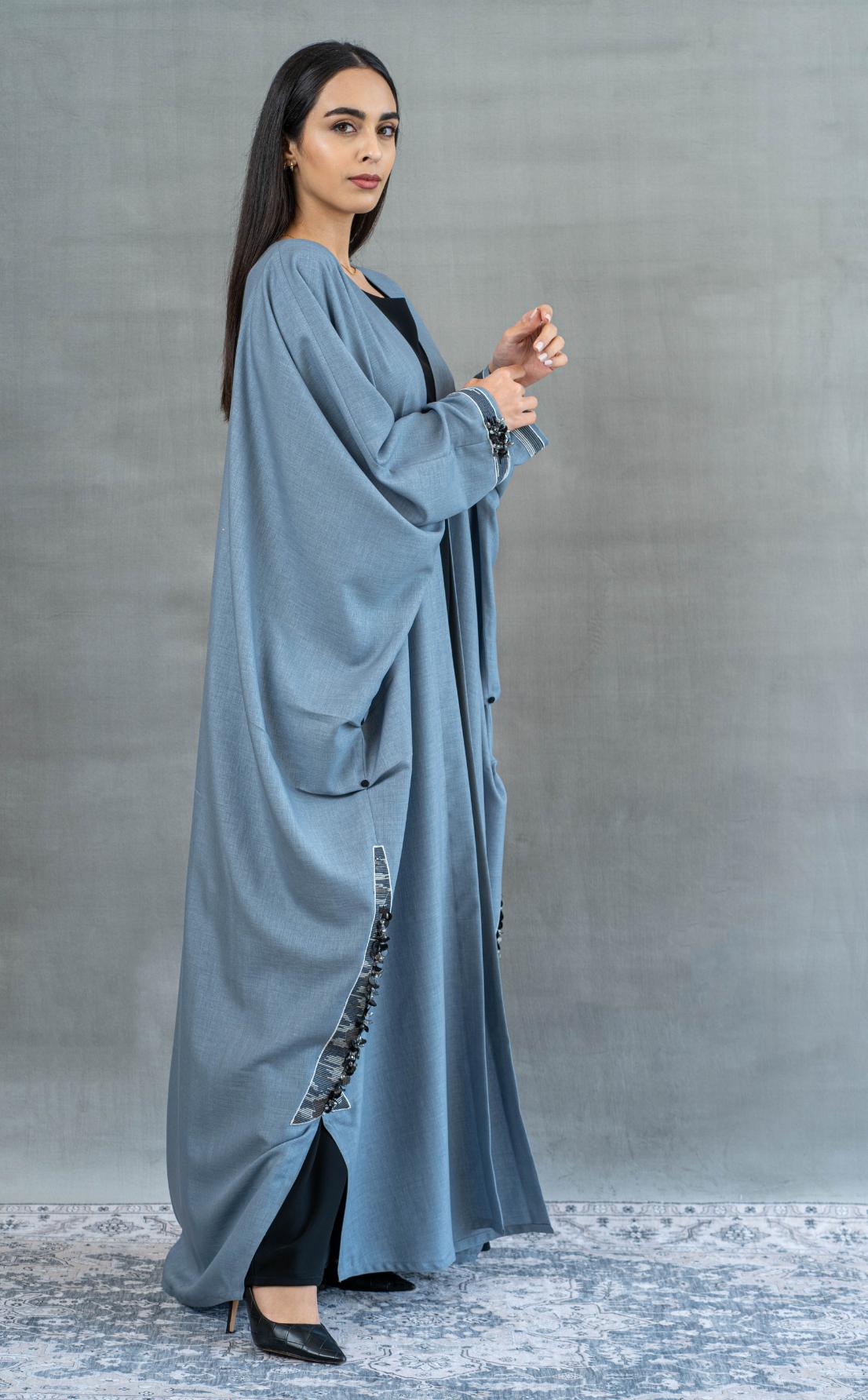 Telal Femina SS'23 Designer Abaya MM186 Abaya Telal Femina 