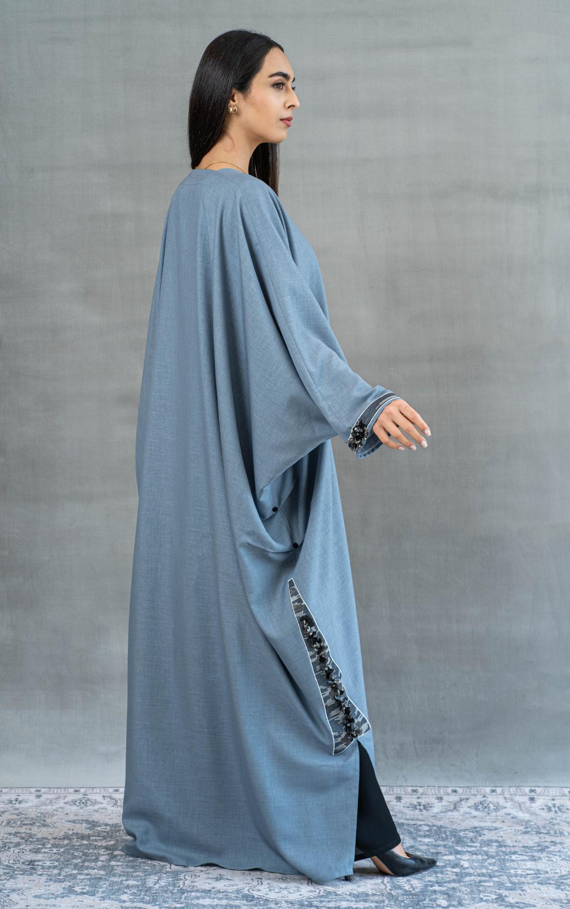 Telal Femina SS'23 Designer Abaya MM186 Abaya Telal Femina 
