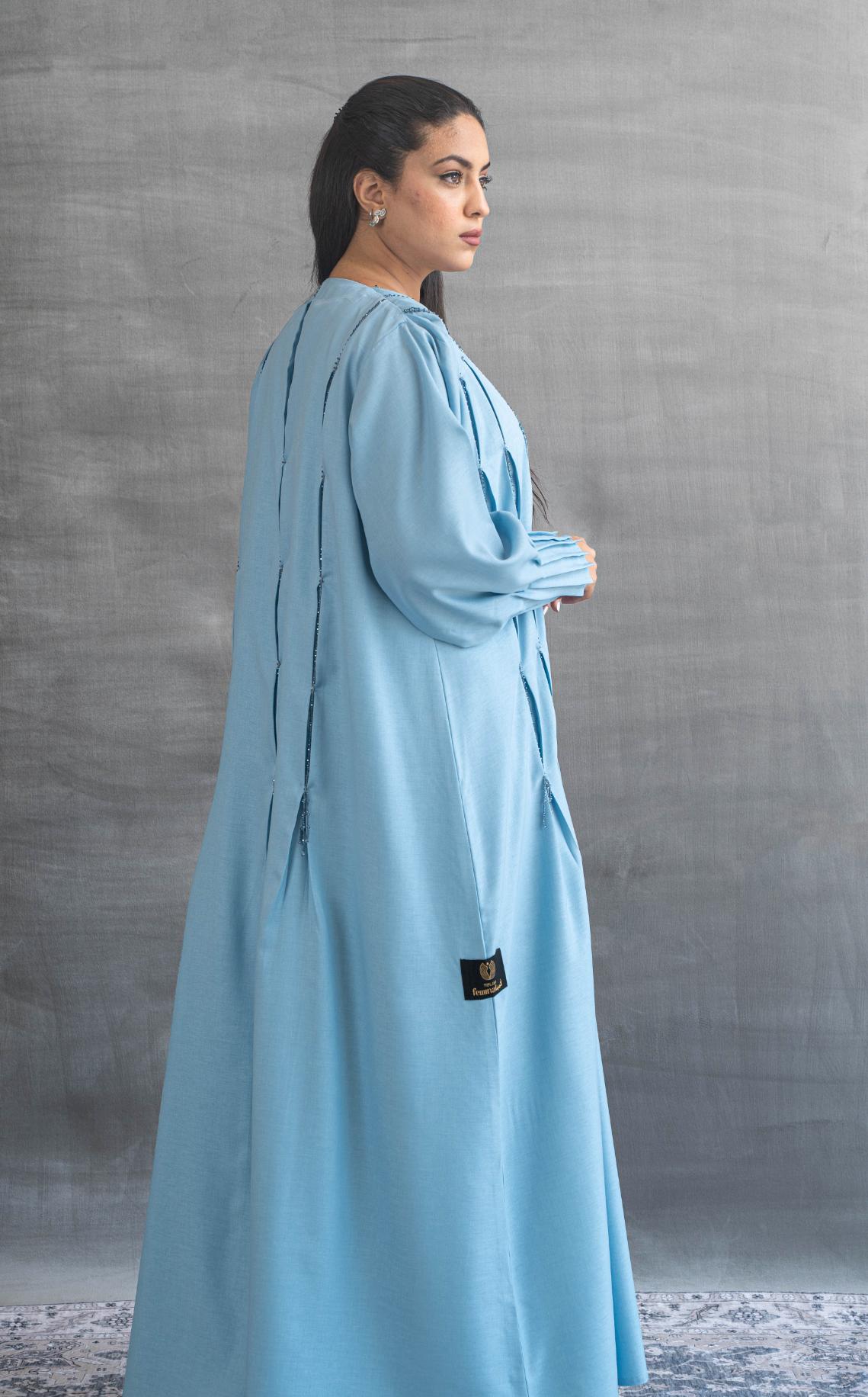 Telal Femina SS'23 Designer Abaya MM198 Abaya Telal Femina 