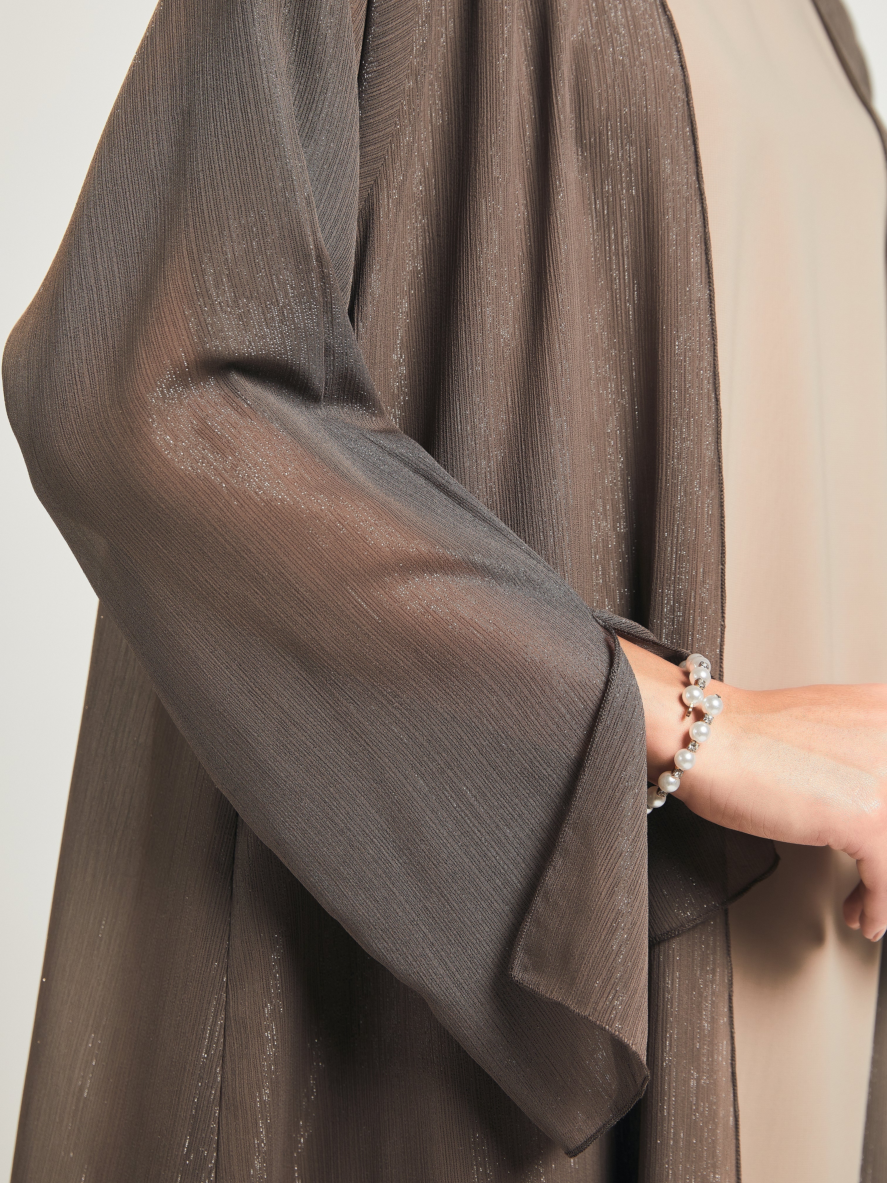 Bloom in Beige Abaya by Telal Femina Abaya Telal Femina 